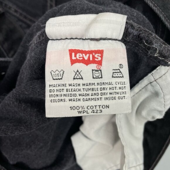 Levi's Black Straight  501 Jeans Classic Fit - Picture 6 of 12